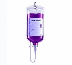 Chemotherapy IV infusion cancer treatment illustration